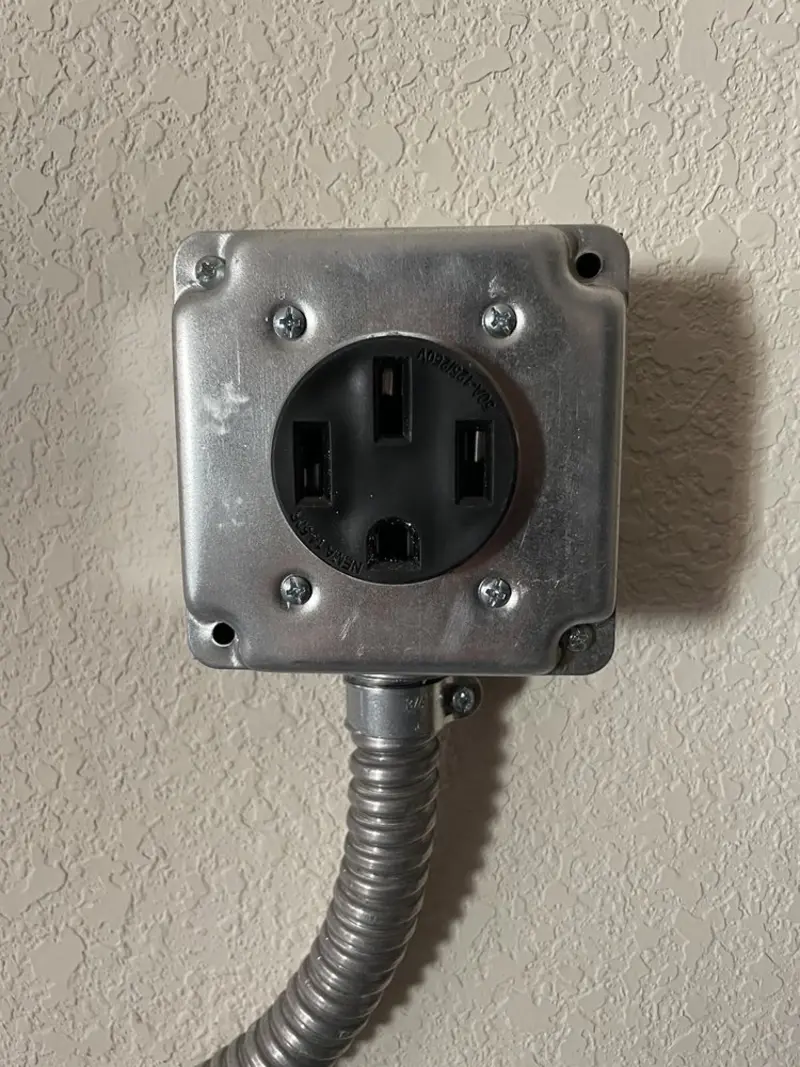 NEMA 14-50 outlet installed for Electrical Panel Upgrade in North Chicago